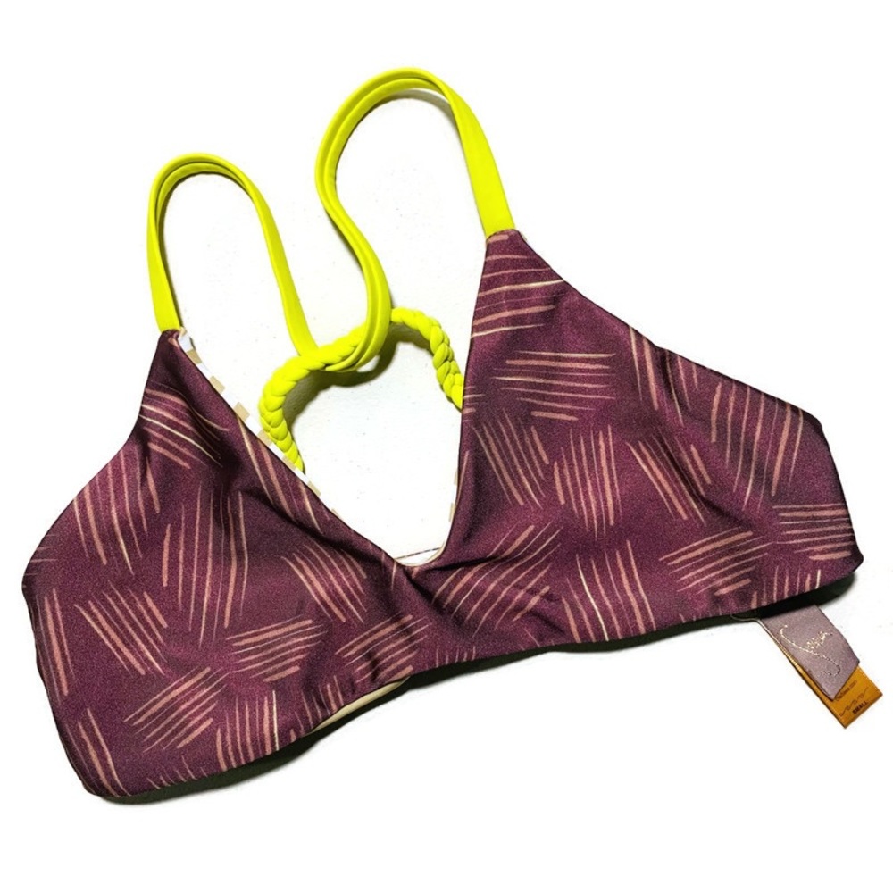Seea Capitola Reversible Swim Bikini Top Size Small
